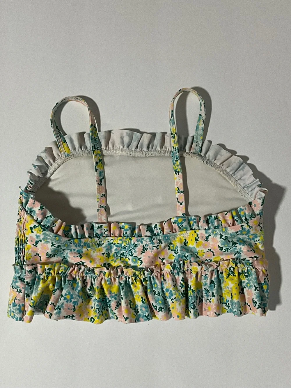 Tucker + Tate Floral Smocked Tank Top - Pink, Green, Yellow